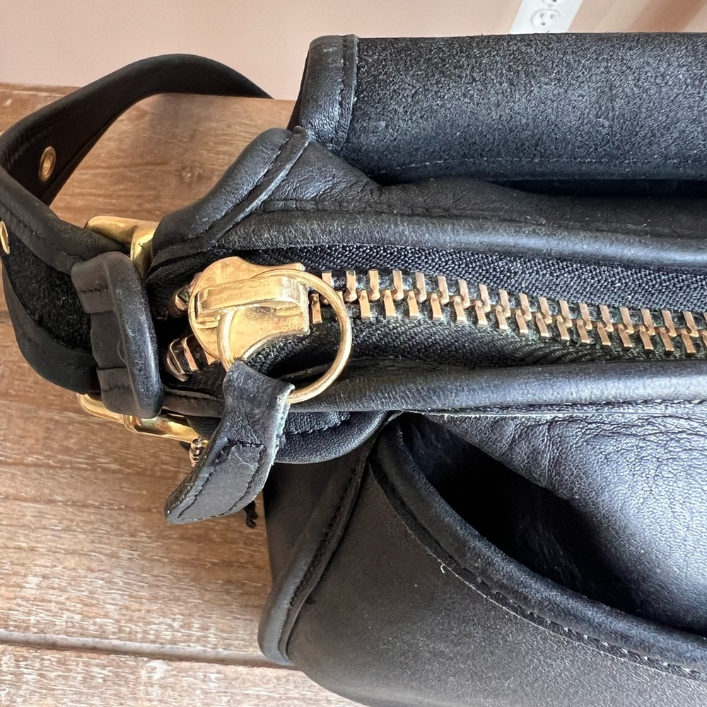 Vintage Coach Patricia Legacy Bag Style 9951 in black glove tanned leather - Picture 9 of 16